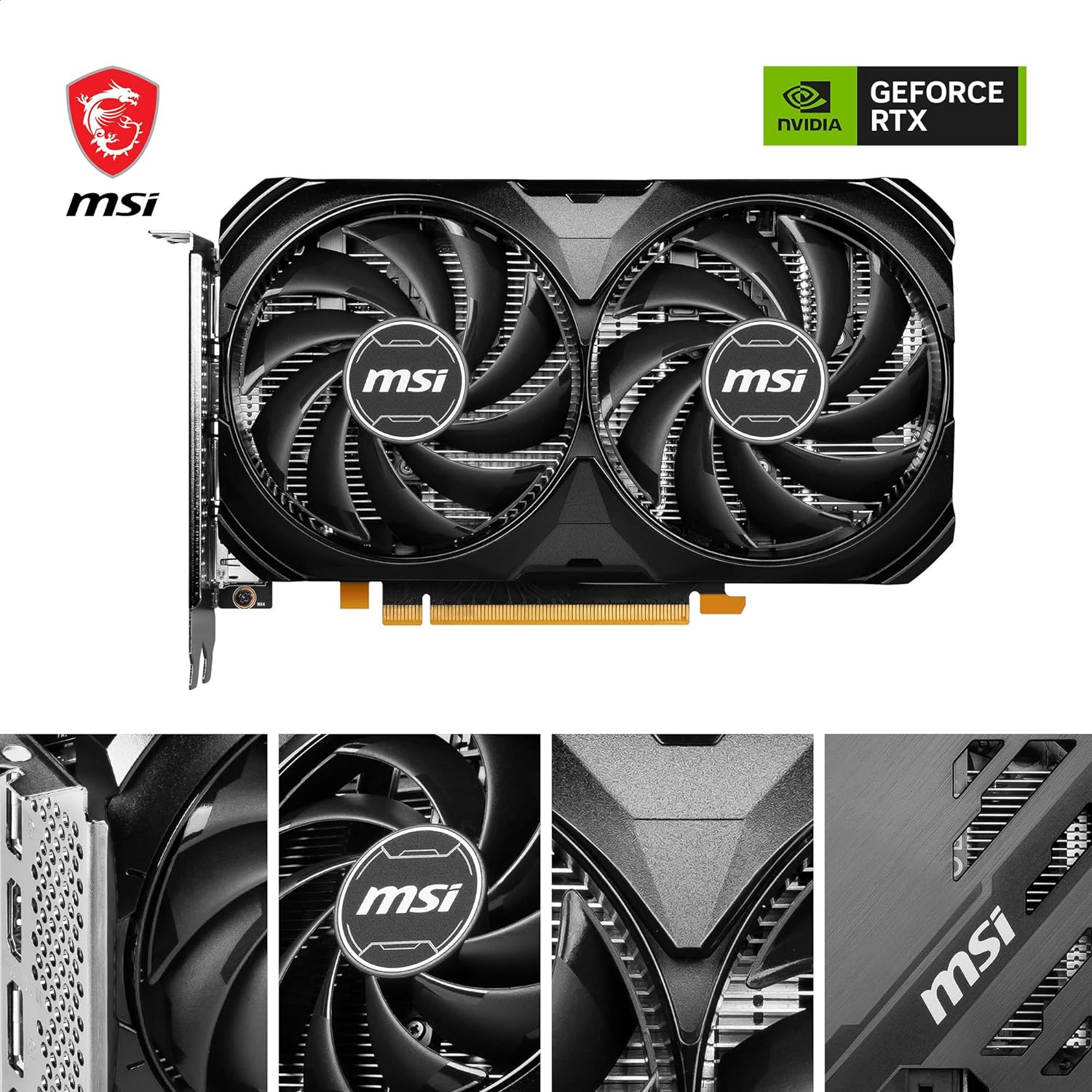 MSI Graphics Card RTX 4060 Ti Ventus 2X 16GB OC MSI Graphics Card RTX 4060 Ti Ventus 2X 16GB OC